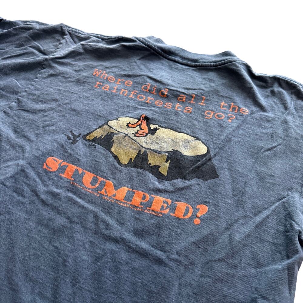 Vintage Earth Foundation Rainforest Stumped Blue T-Shirt Men’s M